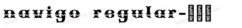 navigo regular字体转换